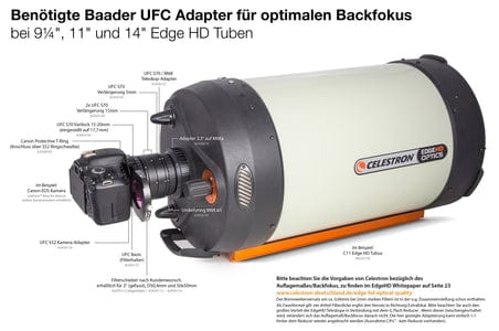 Baader Planetarium Accessory Baader Zero-Tolerance Protective Canon DSLR T-Ring T-2/M48 and 2" - 2958550C