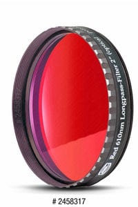 Baader Planetarium Filter Baader Eyepiece Filter Red 1.25", 610nm Longpass, Optically Polished w/MC - 2458307