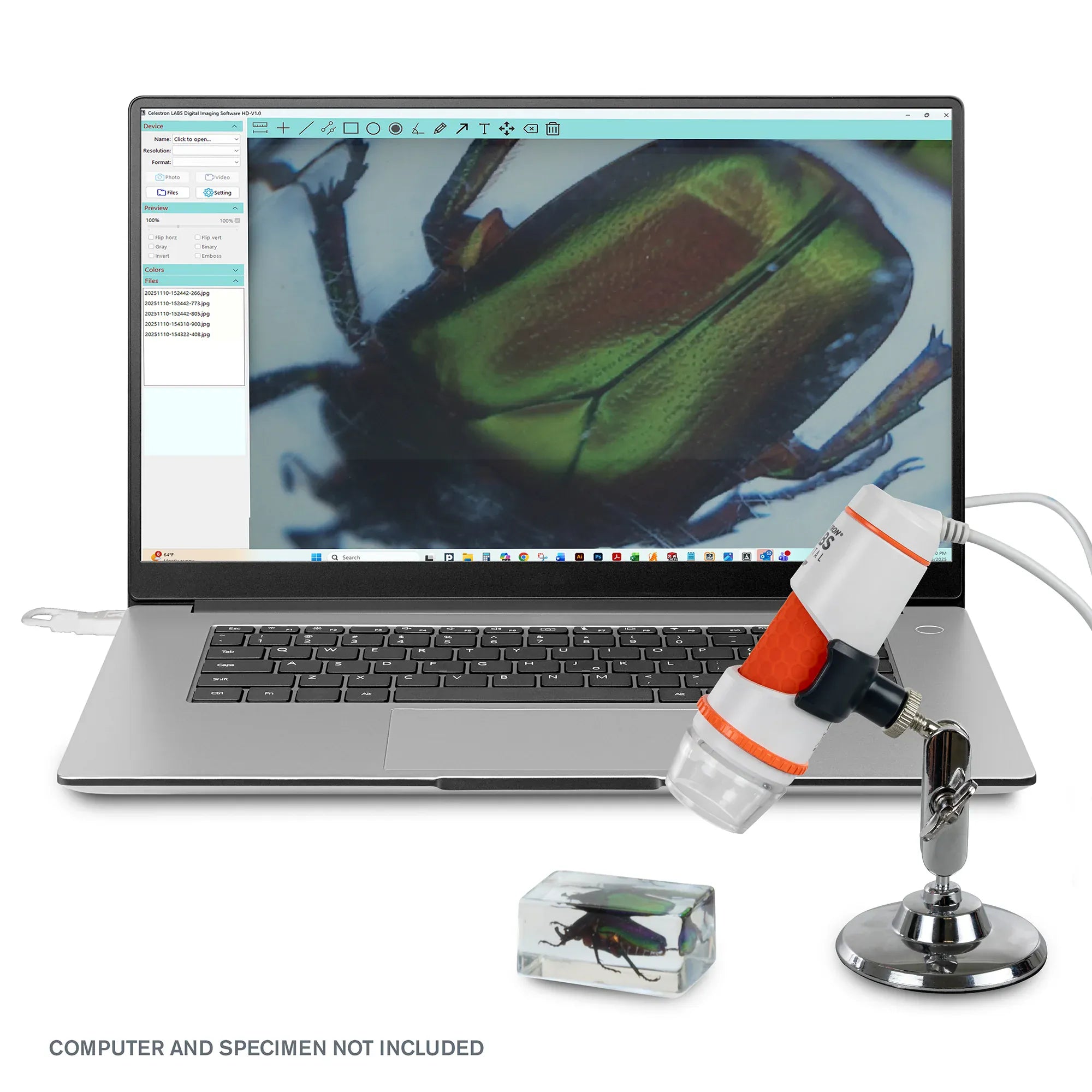 Celestron STEM Celestron Labs Digital 2MP Handheld Microscope - 44302-C