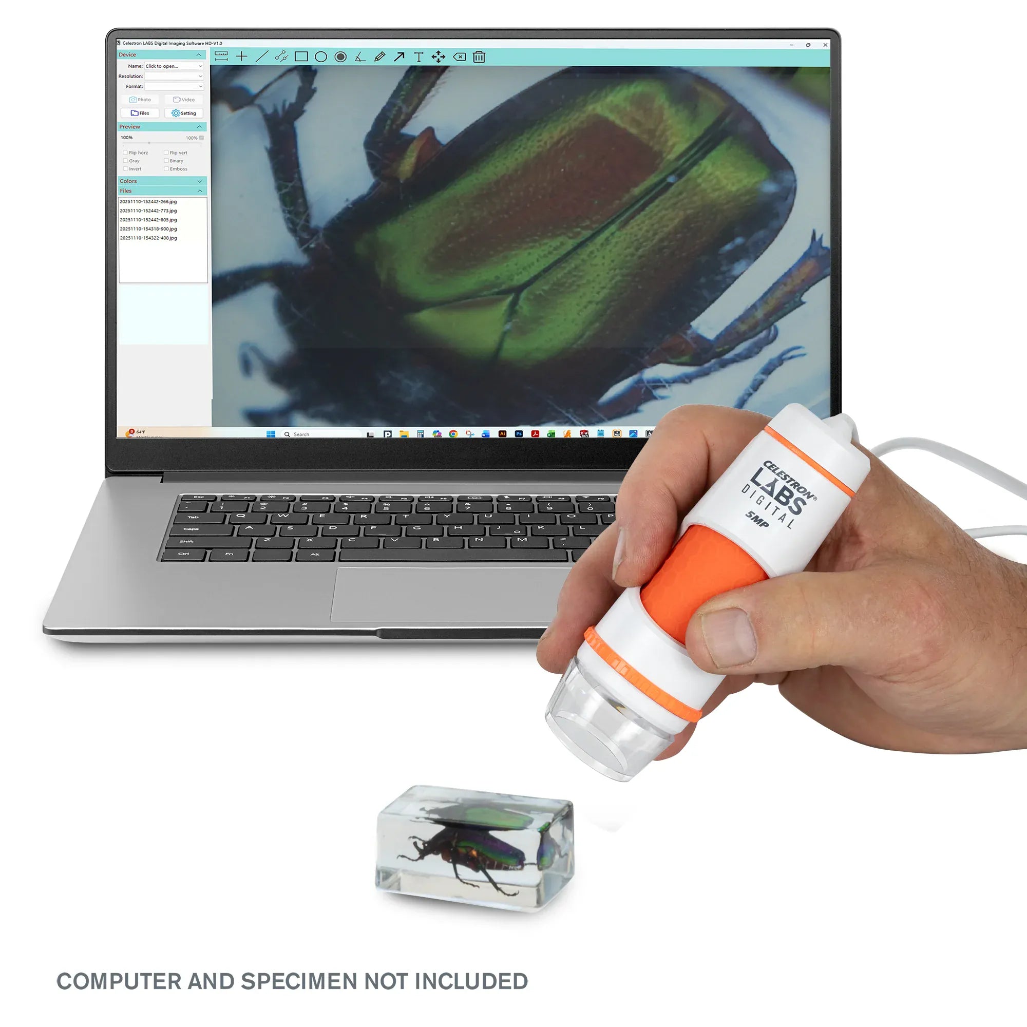 Celestron STEM Celestron Labs Digital 5MP Handheld Microscope - 44308