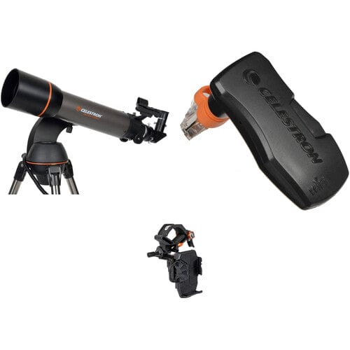 Celestron Telescope BUNDLE: Celestron NexStar 102SLT 102mm f/6.5 Refractor Telescope Kit with NexYZ Smartphone Adapter & SkyPortal WiFi Module v3 - 23092 (Save $355!)