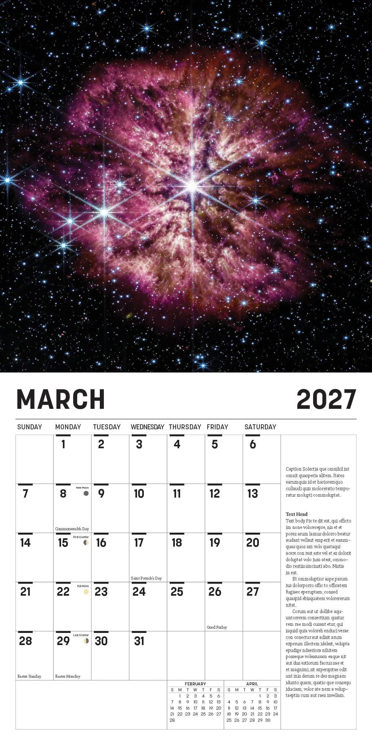Firefly Books Books Webb's Cosmos Calendar 2027