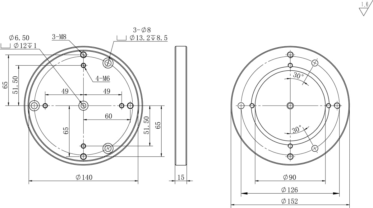 iOptron Accessories iOptron MiniPier for HAE69 & HAZ71 - 8043
