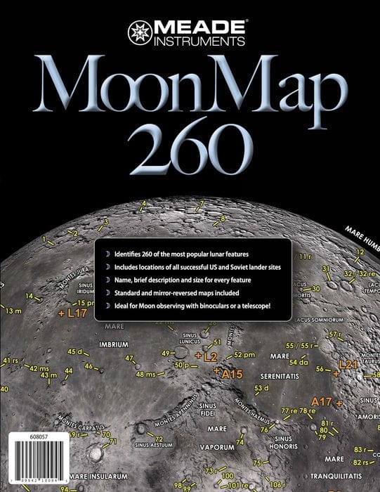 Meade Instruments Accessory Meade Instruments MEADE MOON MAP - 608057