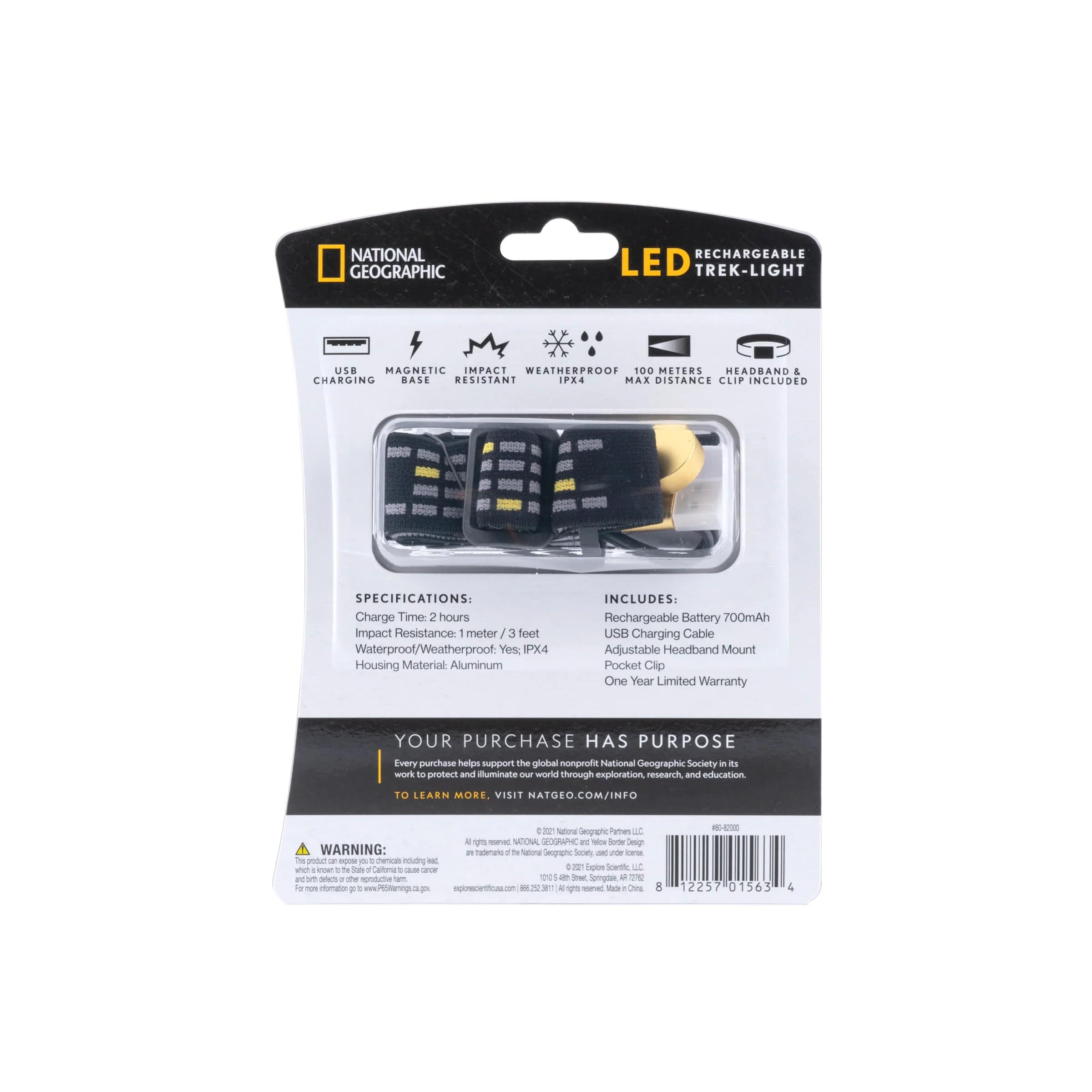 National Geographic Accessories National Geographic Rechargeable LED Headlight - 80-82000