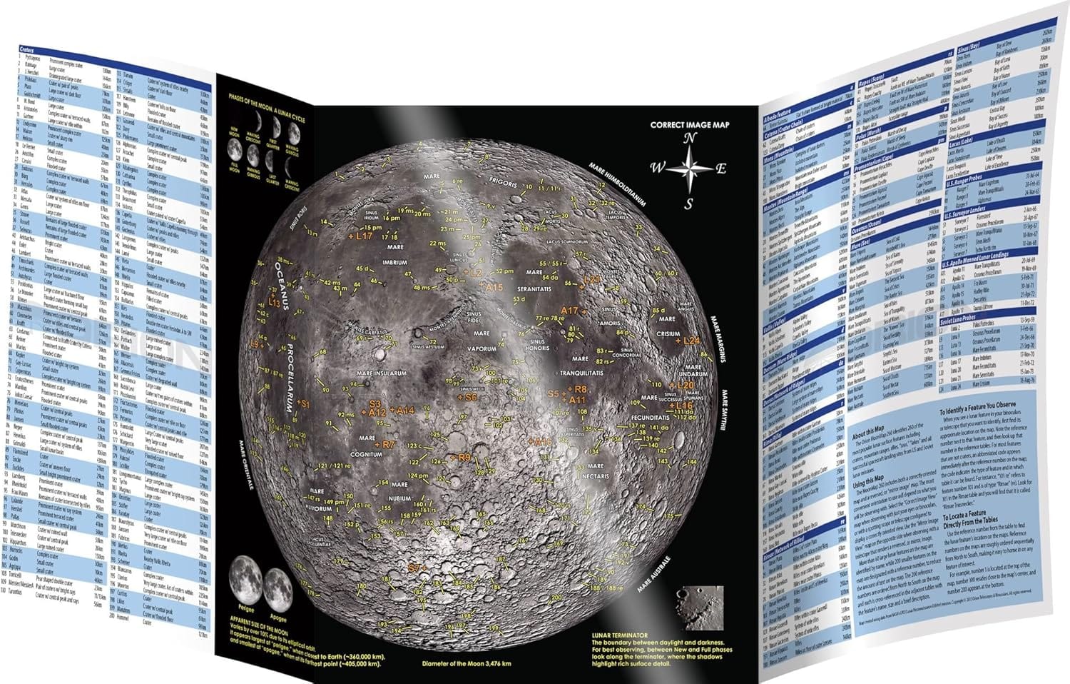Orion Accessory Orion Instruments MOON MAP - 51919