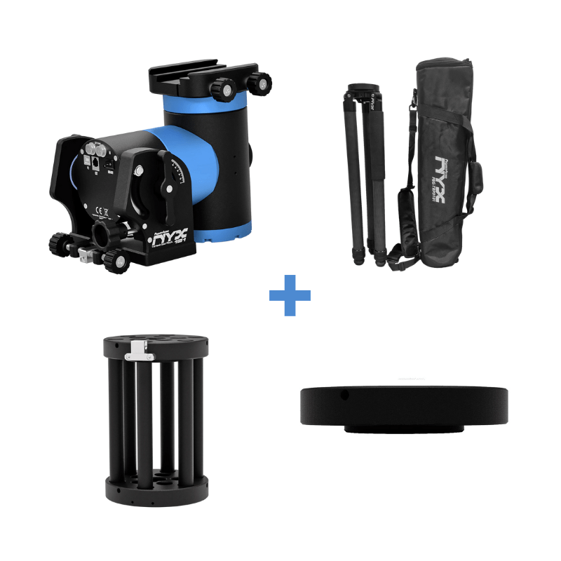 Pegasus Astro Mount SPECIAL BUNDLE - Pegasus Astro NYX-101 Mount + Carbon Tripod + Half Pier + Adapter