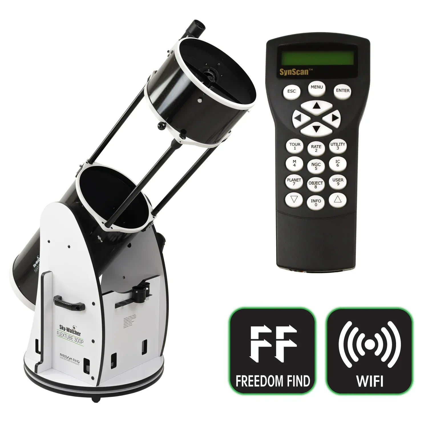 Sky-Watcher Telescopes Sky-Watcher Flextube 300P 12" SynScan GoTo Collapsible Dobsonian - S11820