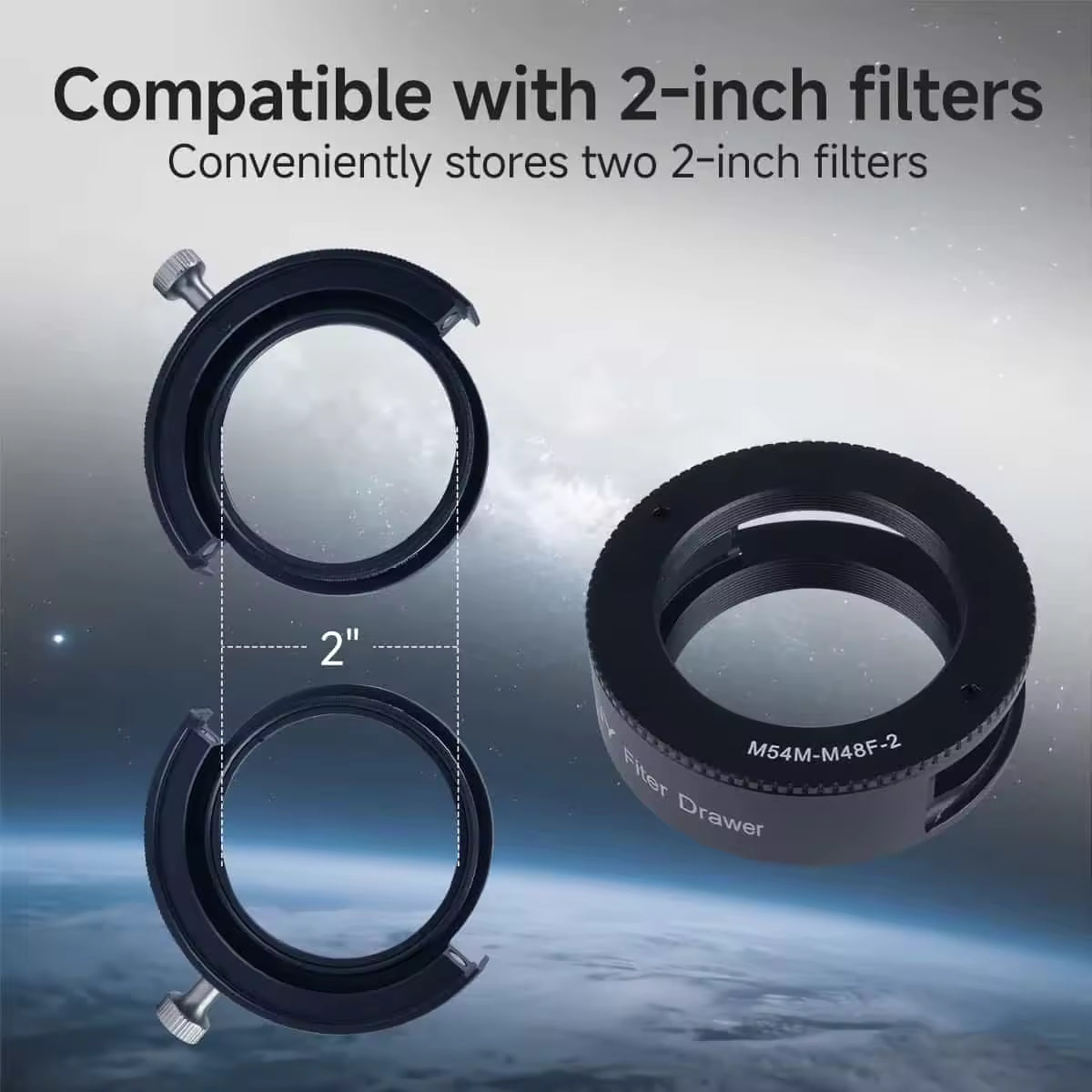 Svbony Accessories SVBONY Svbony SV226 M54 Filter Drawer: Dual Magnets for Fast Filter Swapping - W9184C
