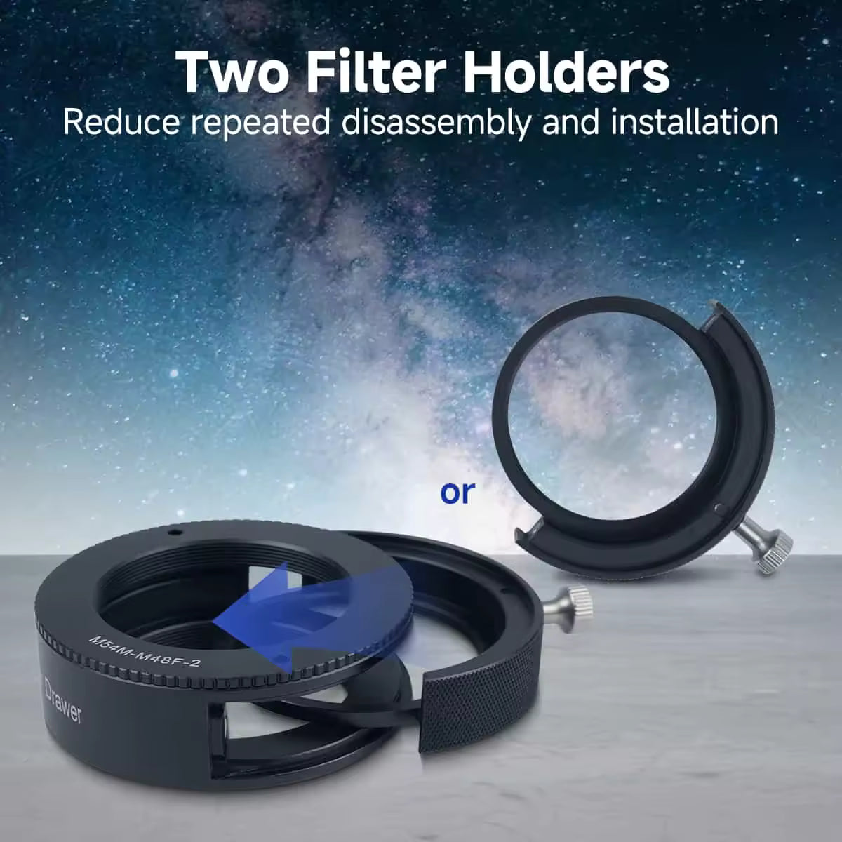 Svbony Accessories SVBONY Svbony SV226 M54 Filter Drawer: Dual Magnets for Fast Filter Swapping - W9184C