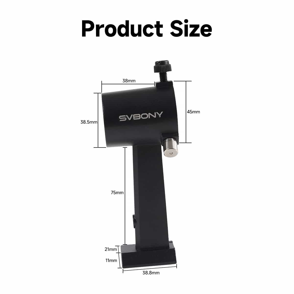 Svbony Accessory Svbony SV182 6x30 Finder Scope Straight Metal Star Finder Black Correct-Image Optical for Astronomical Telescope with Stand and Bracket- W9141D