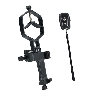 SVBONY SV214 Pro 3-Axis Universal Phone Adapter Clamp With Shutter 28mm-64mm - W9176A / W9176B