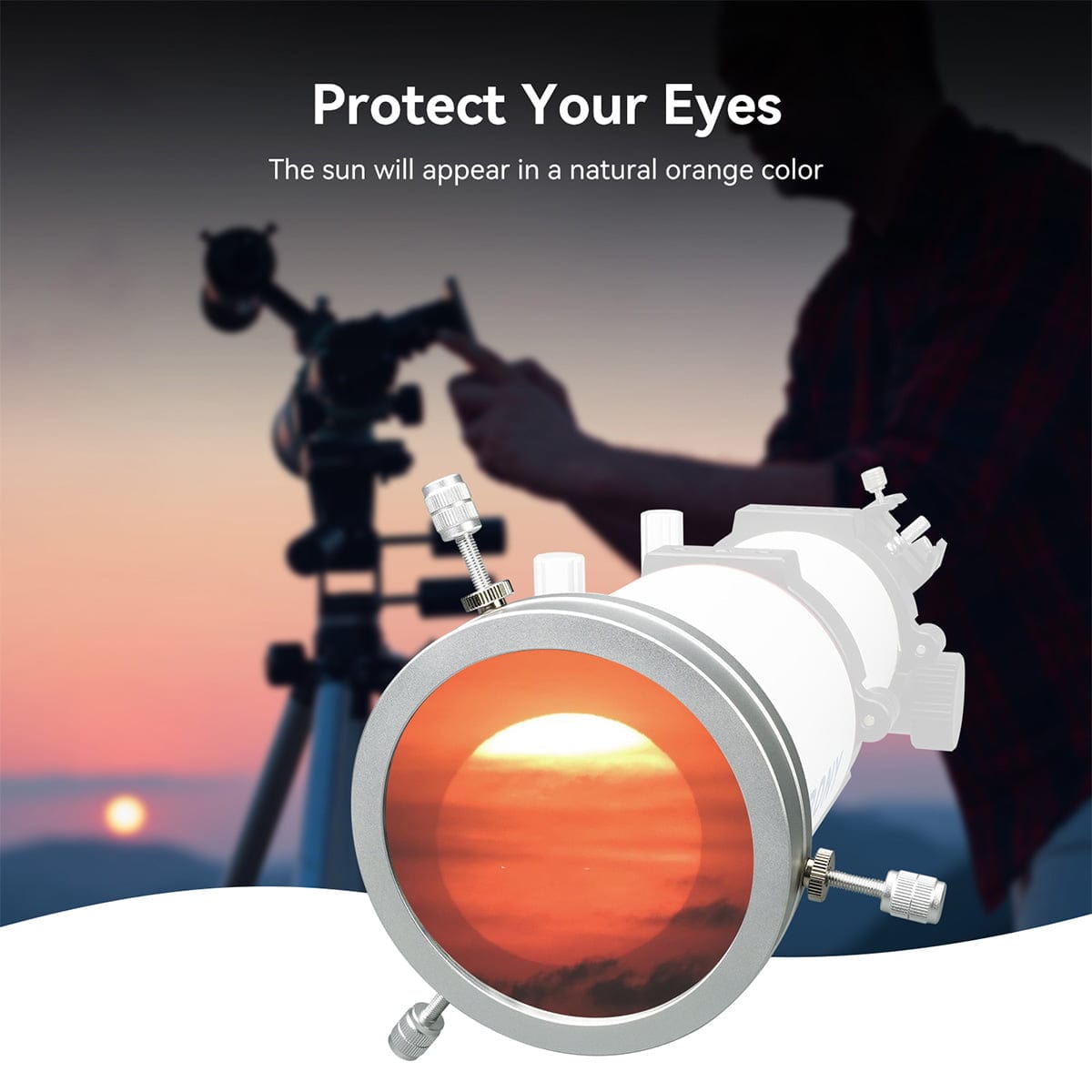 Svbony Accessory Svbony SV229 Solar Eclipse Telescope Filter Metal Cap 103mm - W9183B