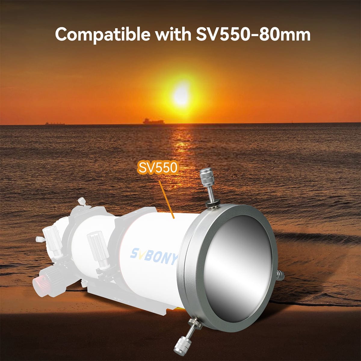 Svbony Accessory Svbony SV229 Solar Eclipse Telescope Filter Metal Cap 103mm - W9183B