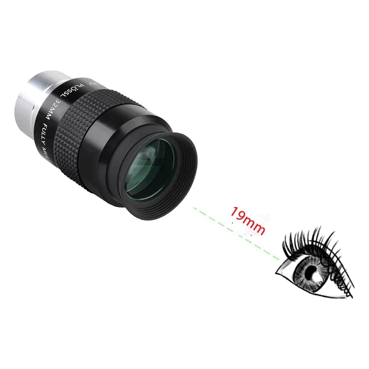 Svbony Eyepieces Svbony SV131 1.25" Plossl 32mm 48 Degree Telescope Eyepiece - W9101A