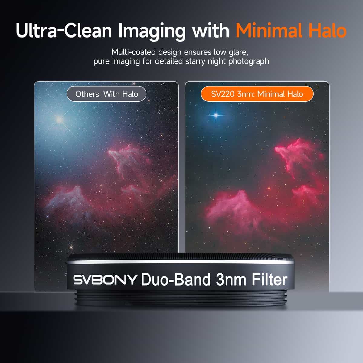 Svbony Filters Svbony SV220 Dual-Band 3nm Nebula Filter - W9198