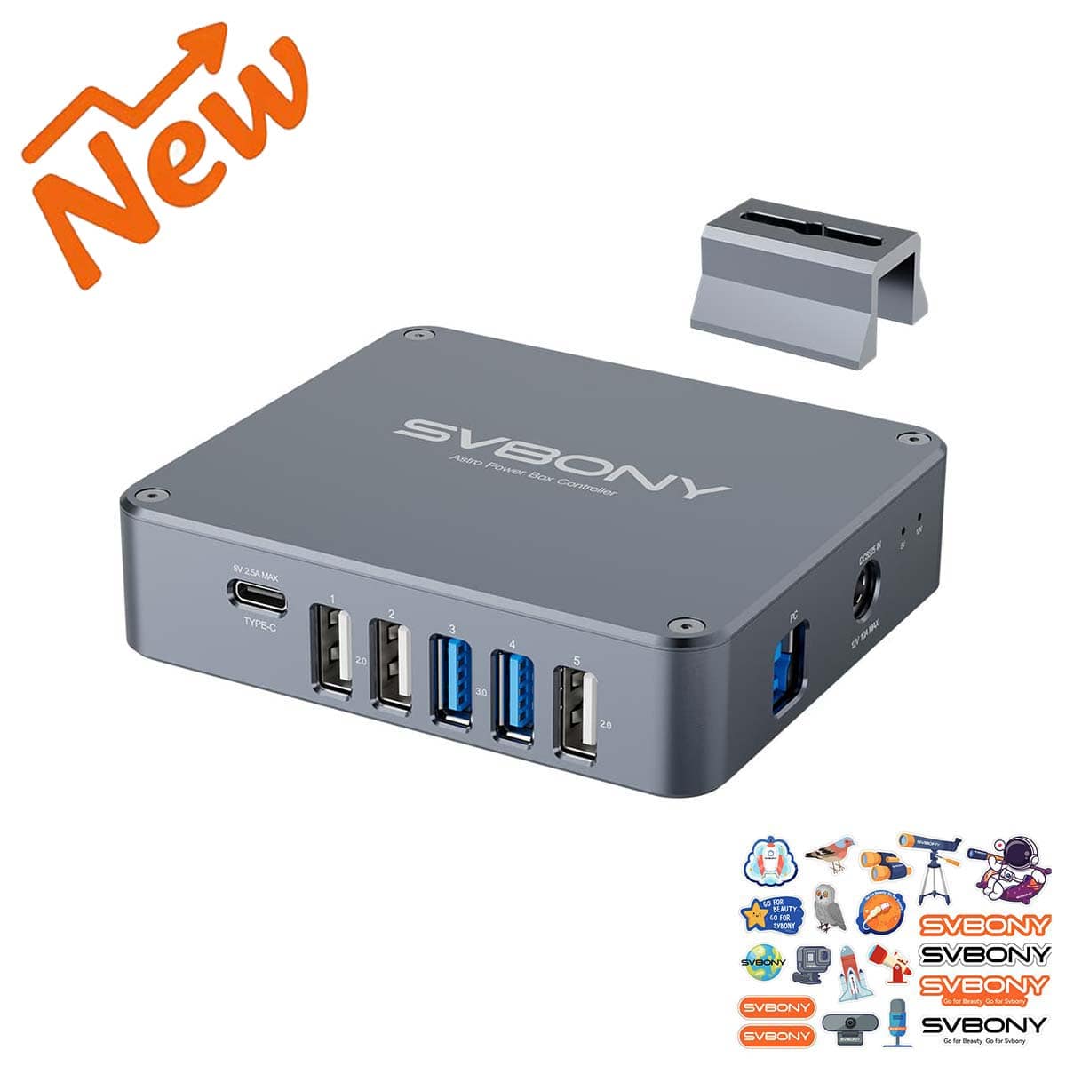 Svbony Power Supply SVBONY SV241 Pro Astro Power Controller for Astrophotography - W9193B