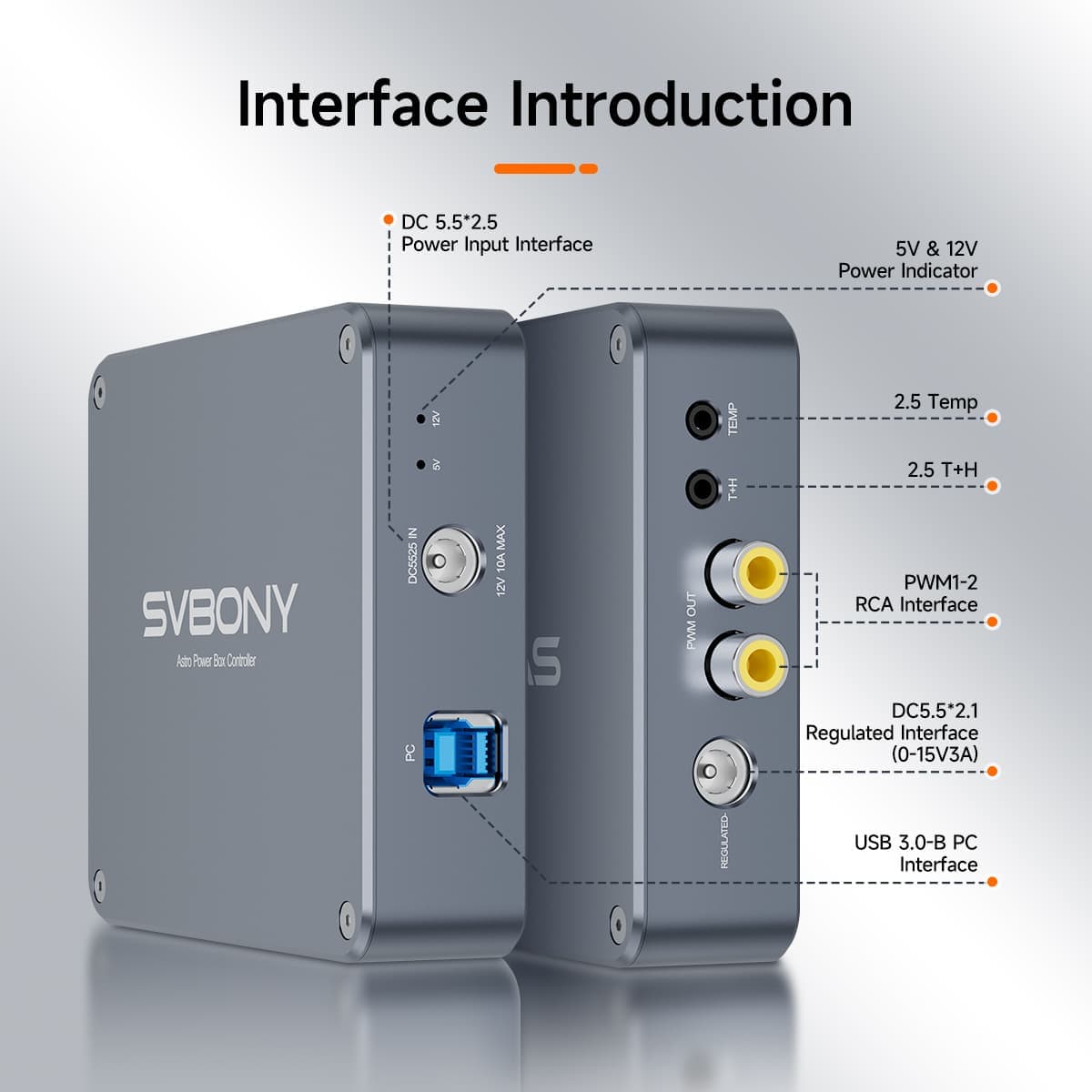 Svbony Power Supply SVBONY SV241 Pro Astro Power Controller for Astrophotography - W9193B