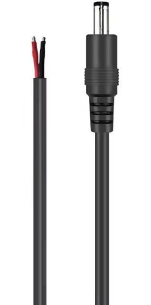 Telescopes Canada Accessory Straight 12V 2.1mm Male Jack to Wire Leads Power Cable
