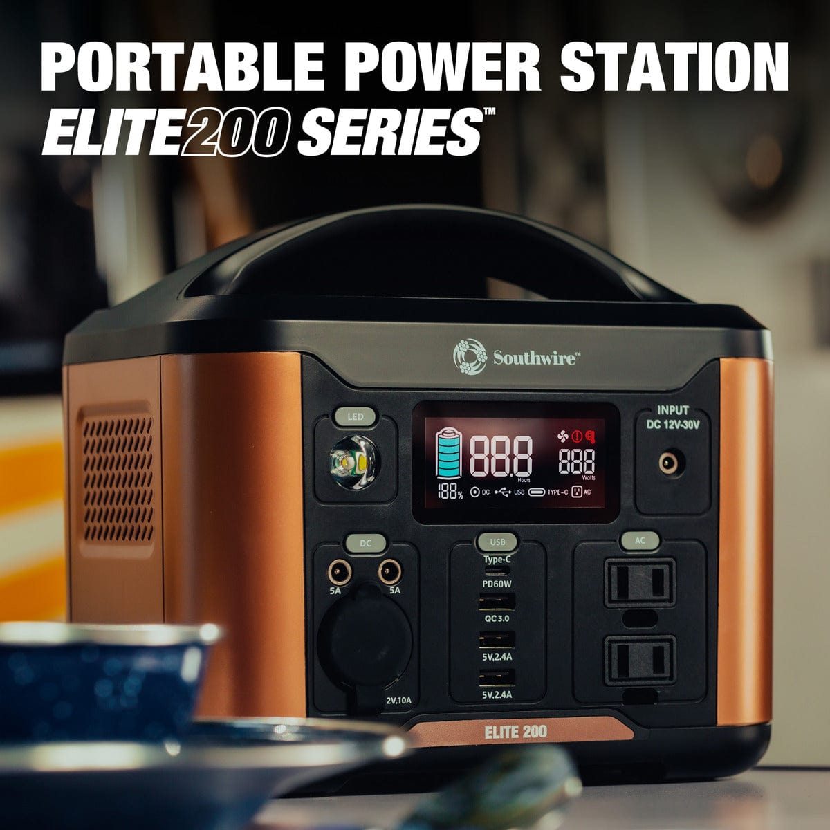 Telescopes Canada Power Supply Southwire Elite 200 Series™ Portable Power Station - 53250