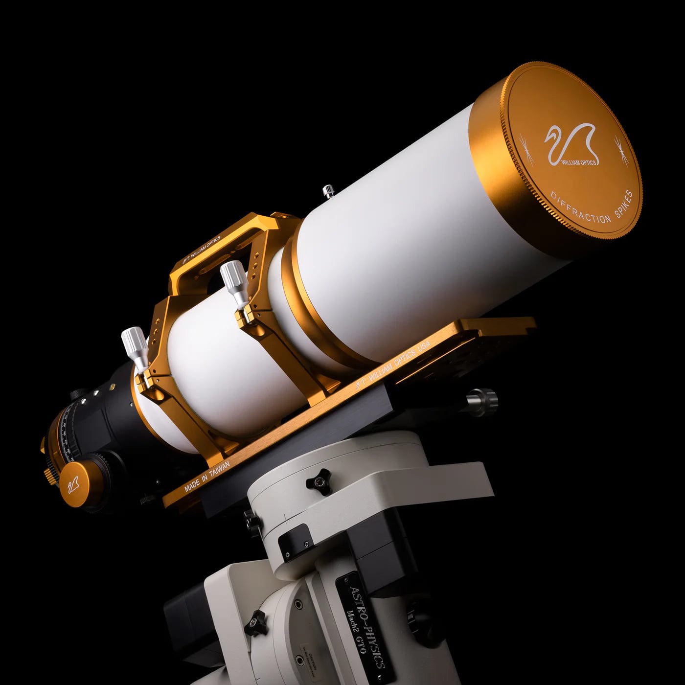 William Optics Telescope Gold William Optics Fluorostar FLT 120 and Dual Speed 3.3" R&P Focuser - A-F120