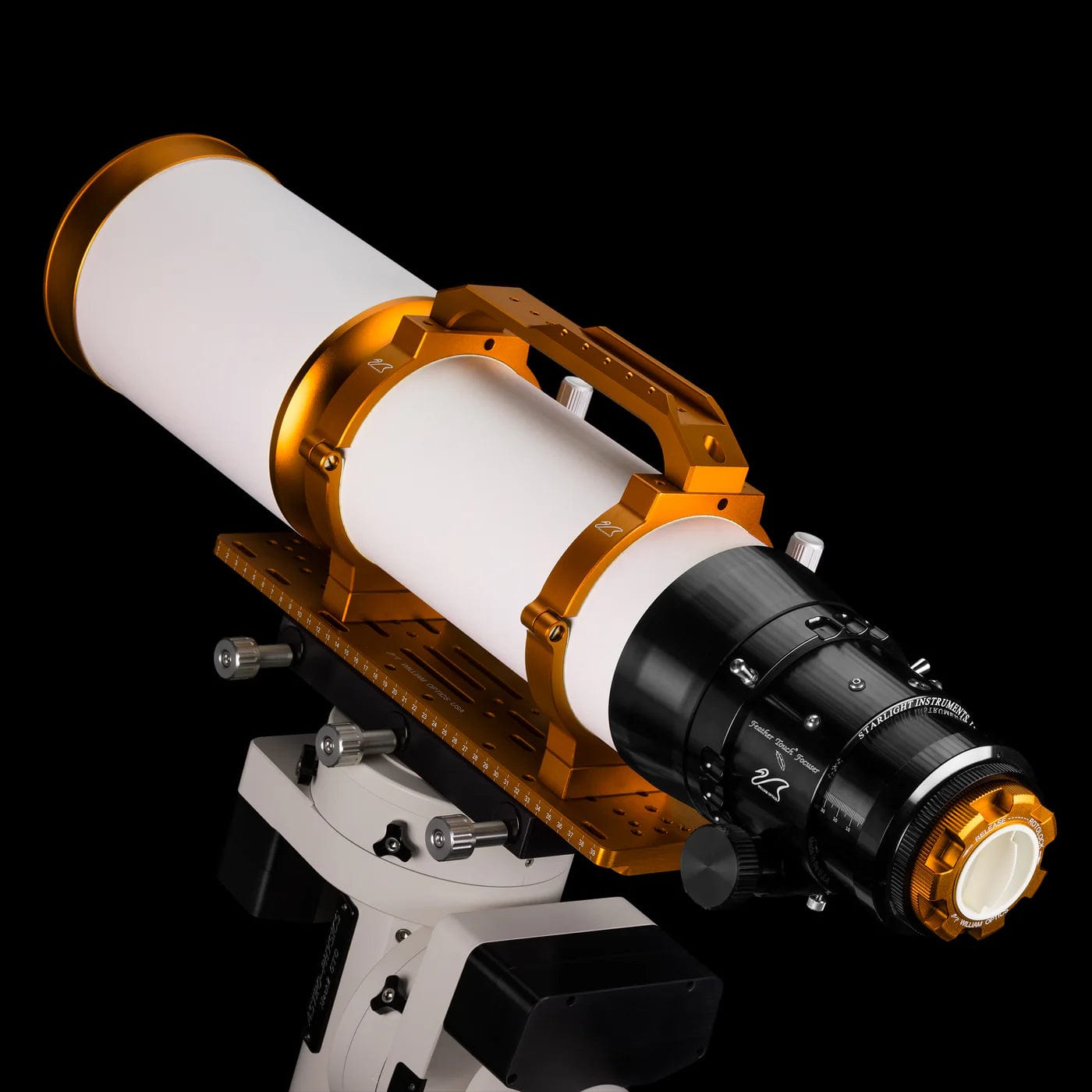 William Optics Telescope Gold with Feather Touch Focuser William Optics FLT 132mm f/7 OTA FPL-53 Version IV with 3.5" Feather Touch or R&P Focuser and 3" RotoLock Adapter - A-F132