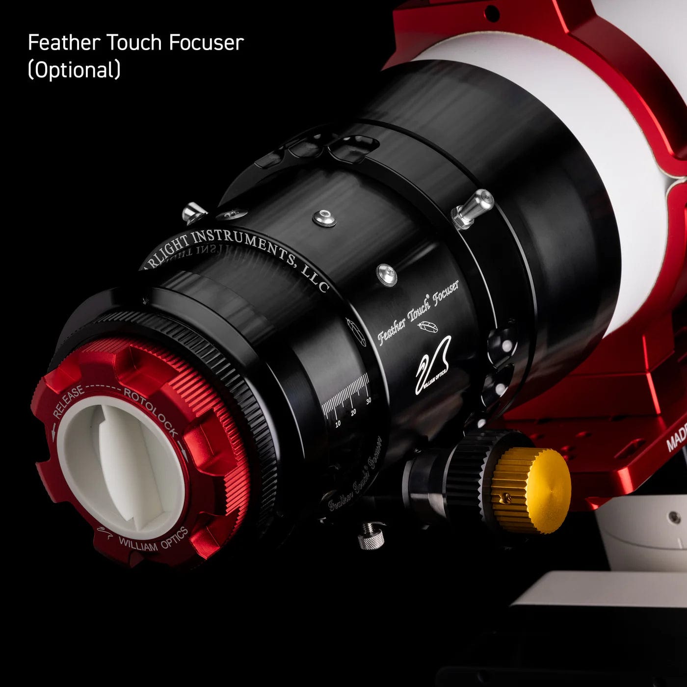 William Optics Telescope William Optics FLT 132mm f/7 OTA FPL-53 Version IV with 3.5" Feather Touch or R&P Focuser and 3" RotoLock Adapter - A-F132