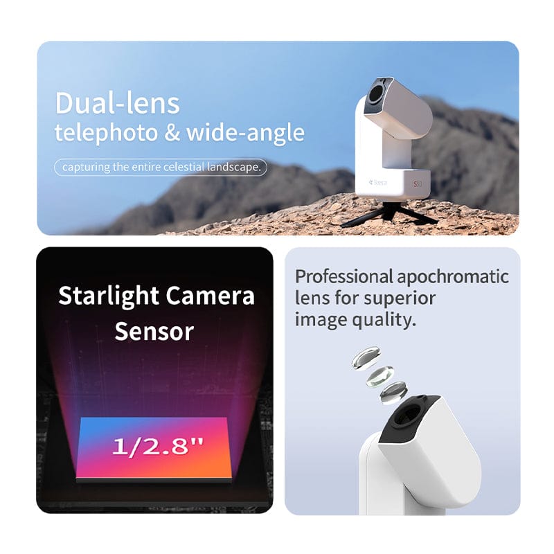 ZWO Smart Telescope SeeStar S30 All-In-One Dual Lens Smart Telescope