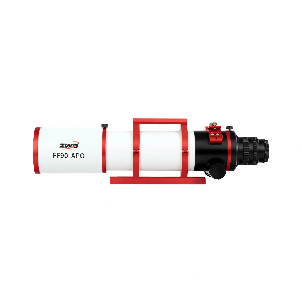 ZWO Telescopes FF90-APO Scope Only ZWO FF 90 APO Flat Field Apochromatic Refractor Telescope - ZWO FF90-APO