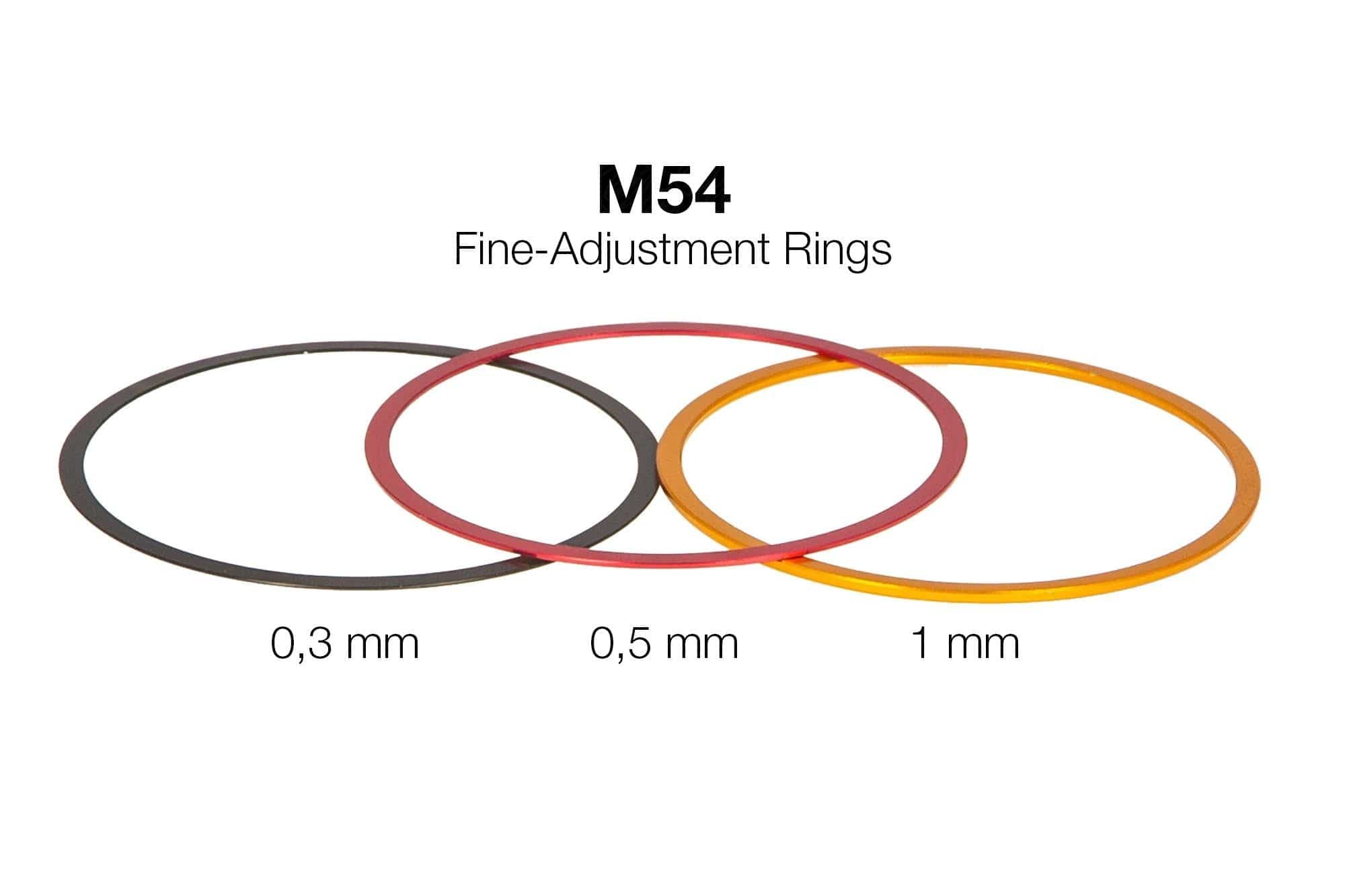Baader Planetarium Accessory Baader M54 Fine-Adjustment rings Set (0,3 / 0,5 / 1 mm) - Aluminum - 2457920