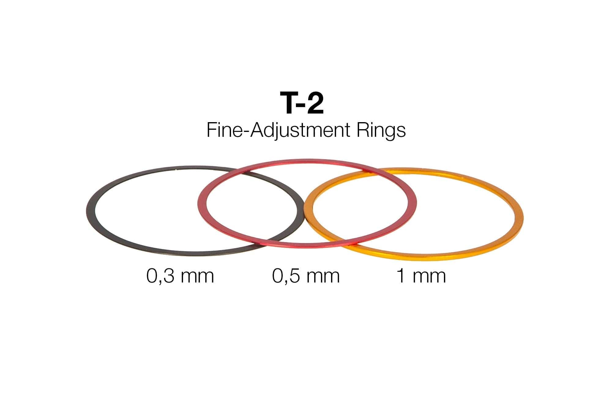 Baader Planetarium Accessory Baader T-2 Fine-Adjustment-Ring-Set, consisting of 3 Precision T-2 Alu-Adjustment-Rings 0,3/0,5/1mm - 2457910