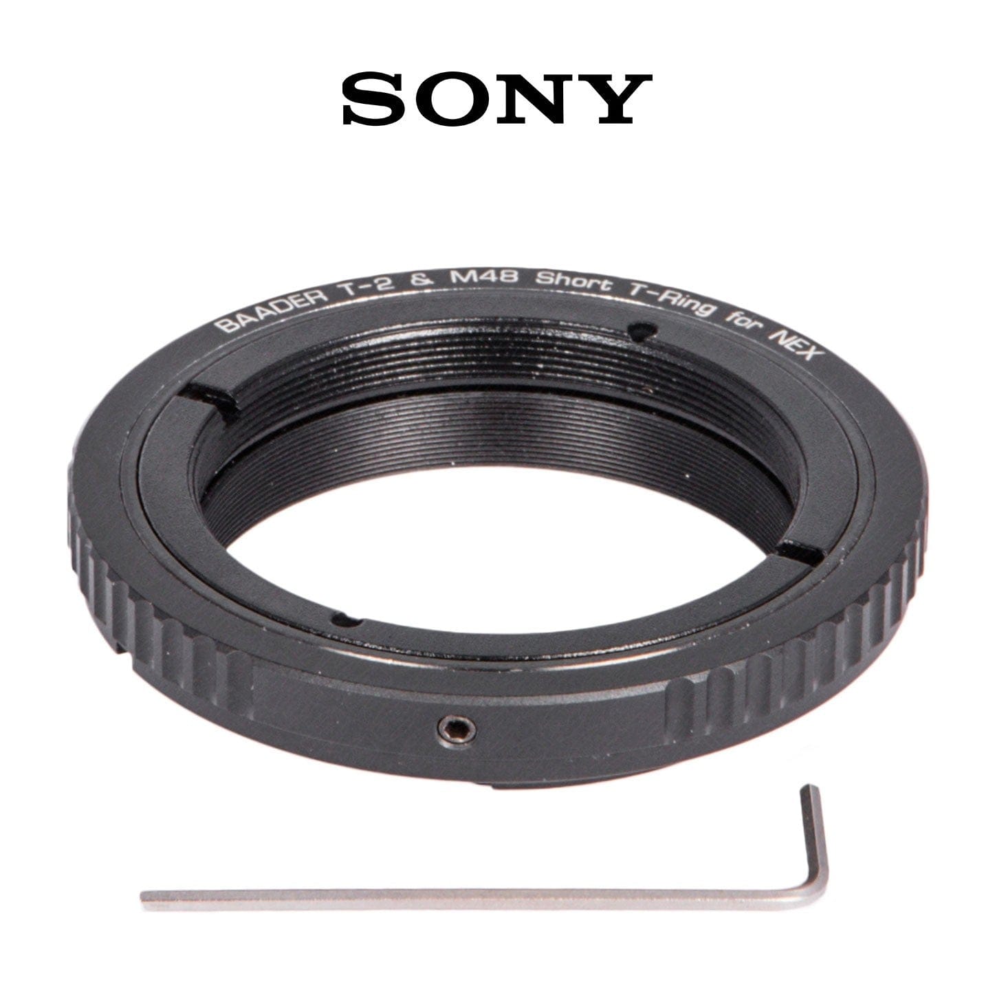 Baader Planetarium Accessory Baader Wide-T-Ring Sony E/NEX Bayonet with D52i/M48 to T-2 and S52 - 2408317