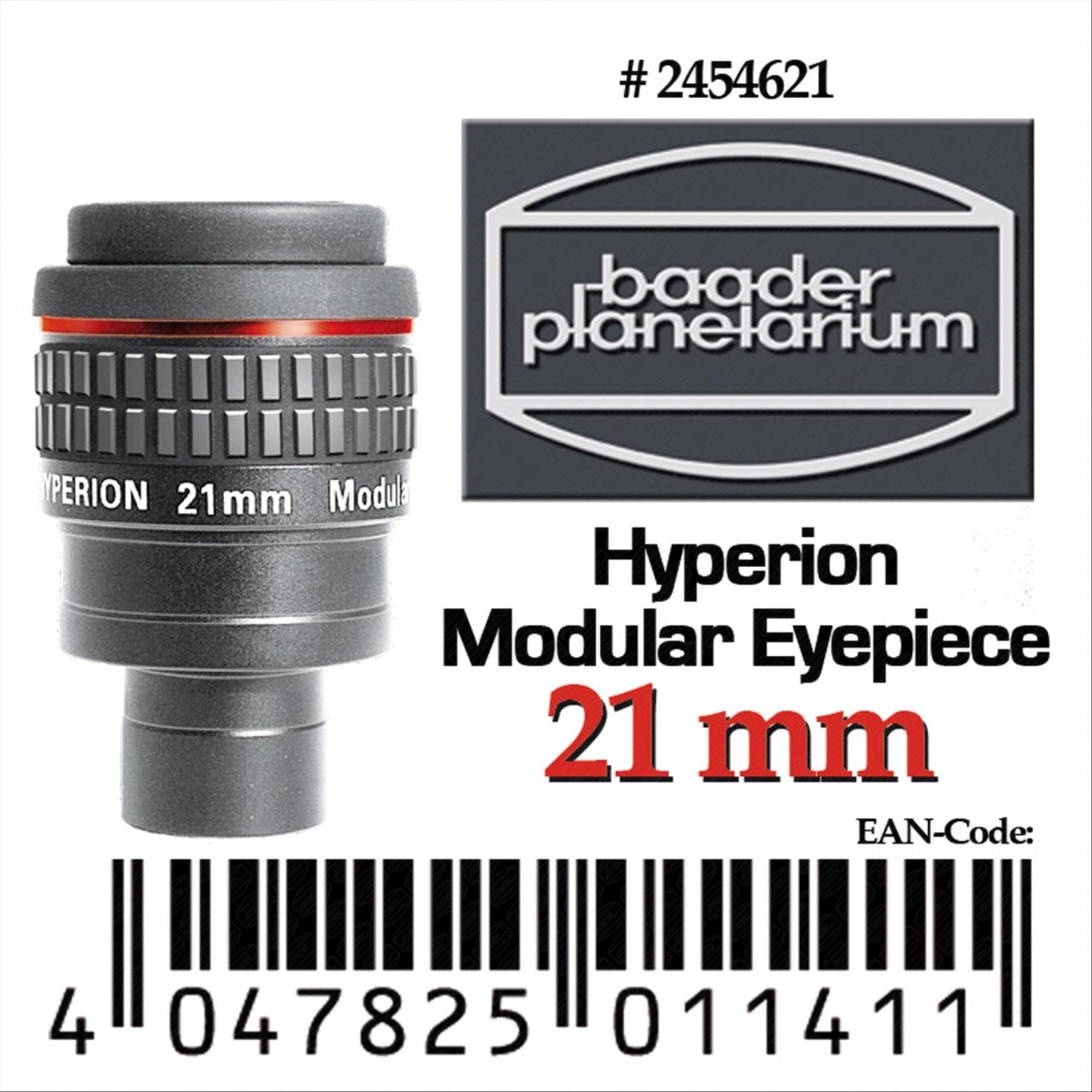 Baader Planetarium Eyepiece Baader Hyperion 21mm 68 Degree Modular Eyepiece - 2454621