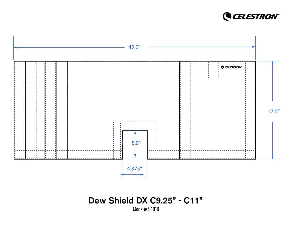 Celestron Accessory Celestron Deluxe Flexible Dew Shield for C9.25 to C11 - 94016