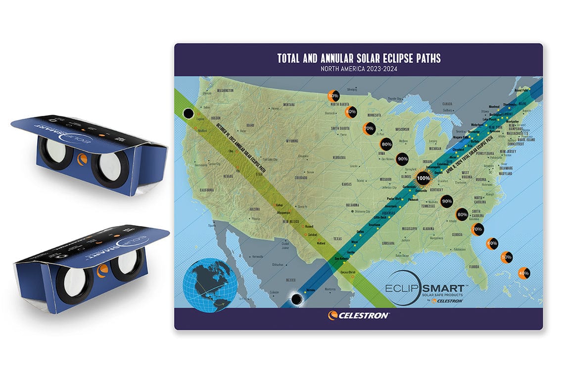 Celestron Accessory Celestron EclipSmart 2x Power Viewers Solar Eclipse Observing Kit - 44406