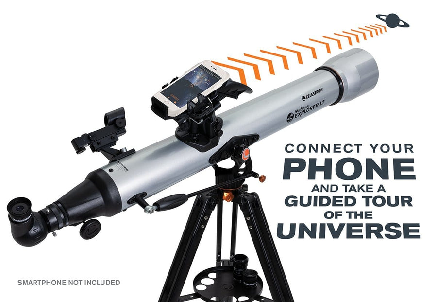 Celestron StarSense Explorer LT 80AZ Smartphone App-Enabled Refractor Telescope - 22451 (Beginner Telescope)