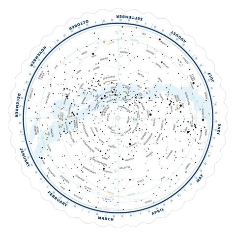 Explore Scientific Accessory Tirion Double-Sided Multi-Latitude Planisphere with Astro R-Lite - ES-TPS018-ARL