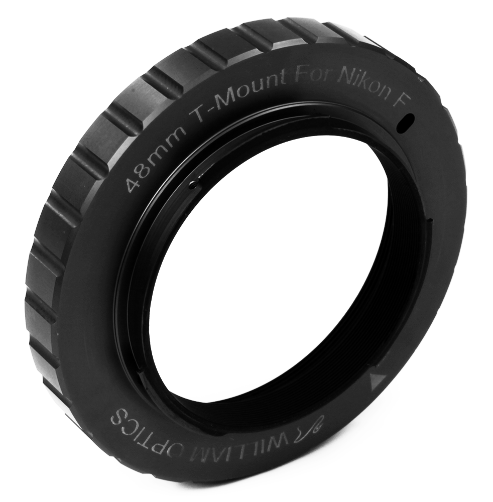 William Optics Accessory 48mm T mount for Nikon F - Black William Optics T-Mount/T-Rings For DSLRs