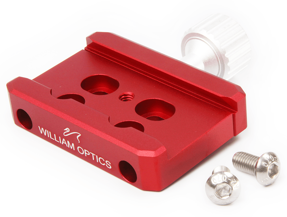 William Optics Accessory Red William Optics Saddle Plate for Vixen-Style Dovetail Plate - 90mm - M-SP90RC