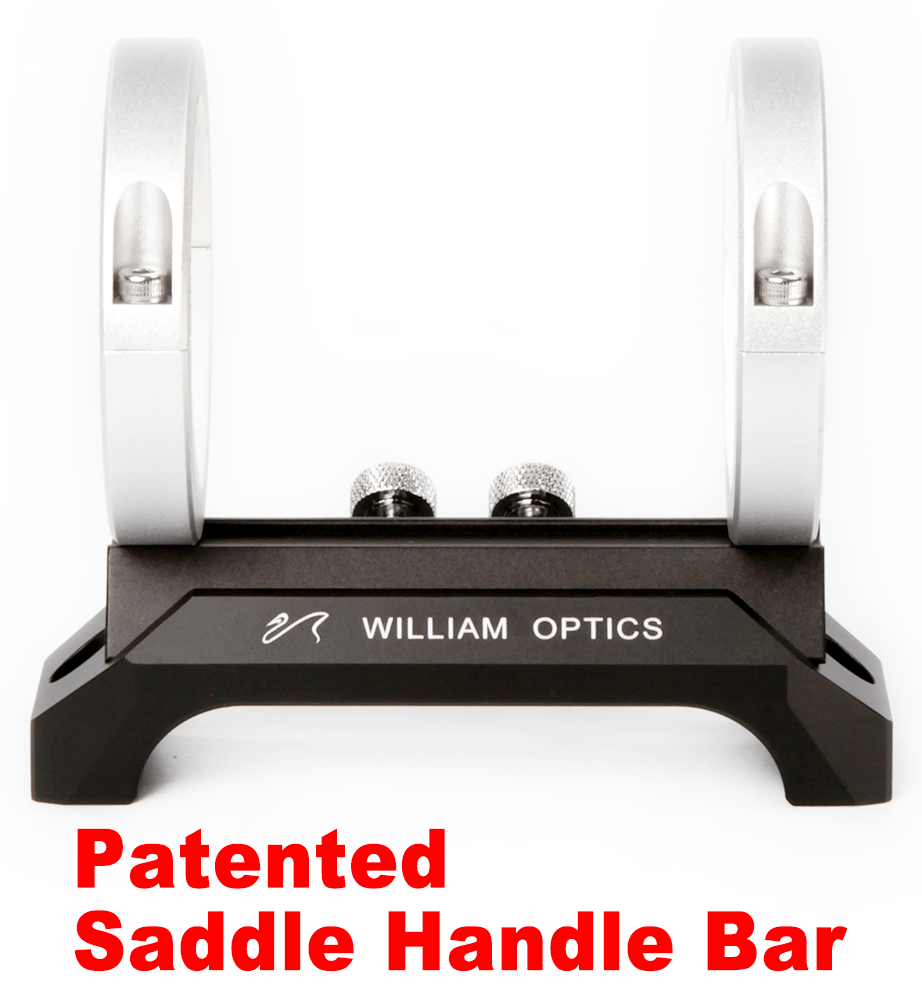 William Optics Accessory William Optics 2019 New 120mm Saddle Handle Bar with 50mm Guide Scope Rings - M-HC120BL-GR50IISL